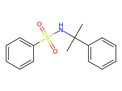 N-(alpha,alpha-dimethylbenzyl)benzenesulfonamide structure