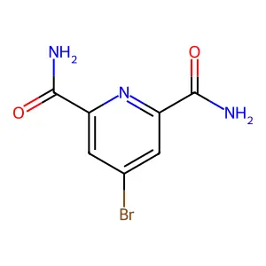 4-Bromopyridine-2,6-dicarboxamide structure