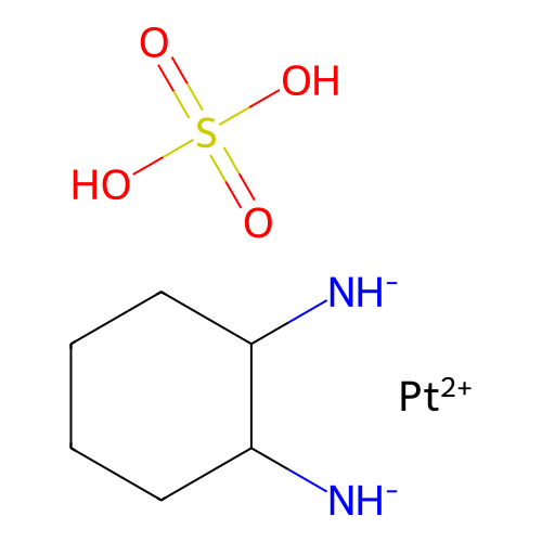 Platinum,2-cyclohexanediamine-N,N')(sulfato(2-)-O,O')-, (SP-4-2)- structure