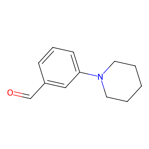 3-Piperidinobenzaldehyde structure