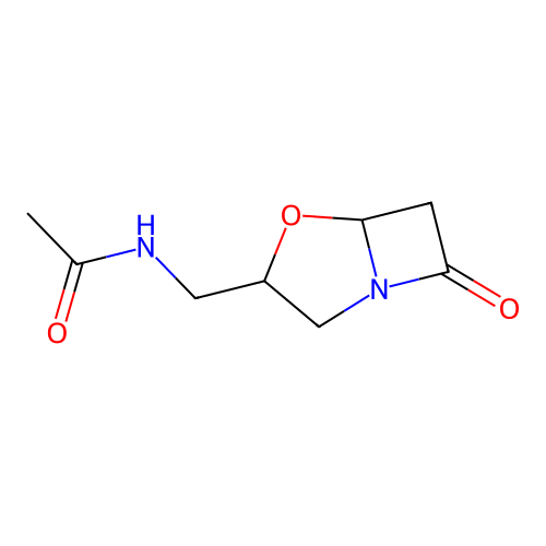 N-[(7-oxo-4-oxa-1-azabicyclo[3.2.0]heptan-3-yl)methyl]acetamide structure