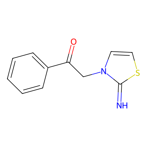 2-[2-Imino-1,3-thiazol-3(2H)-YL]-1-phenyl-1-ethanone structure
