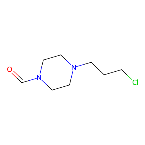 1-Formyl-4-(3-chloropropyl)piperazine structure