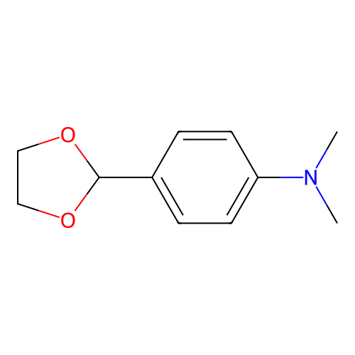 (4-(1,3-Dioxolan-2-yl)phenyl)dimethylamine structure
