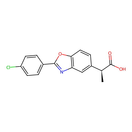 Benoxaprofen, (S)- structure