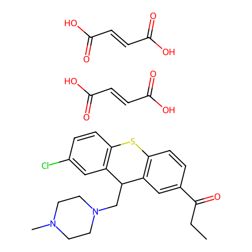 C22H25ClN2OS.2C4H4O4.1/2H2O structure