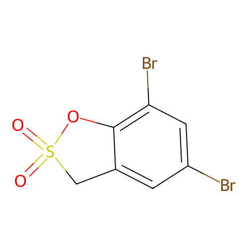 5,7-dibromo-3H-1,2-benzoxathiole 2,2-dioxide structure