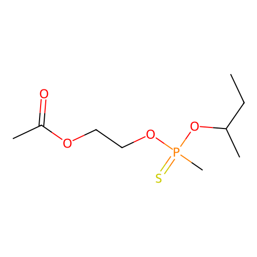 O-(2-(Acetyloxy)ethyl) S-butyl methylphosphonothioate structure