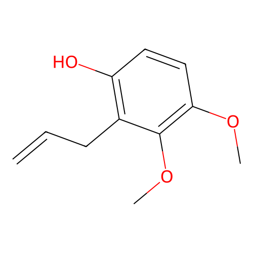Phenol, dimethoxy(2-propenyl)- structure