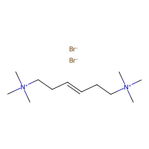Ammonium, 3-hexenylenebis(trimethyl-, dibromide, (E)- structure