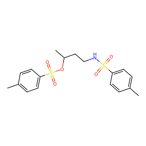 1-Methyl-3-(P-tosylamino)propyl P-toluenesulfonate structure