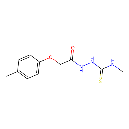 1-Methyl-3-[[2-(4-methylphenoxy)acetyl]amino]thiourea structure