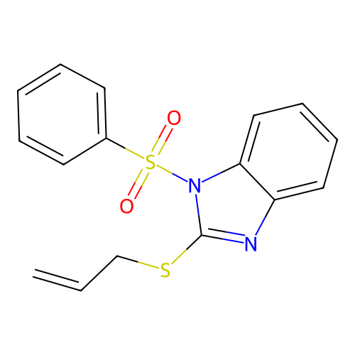 1-(phenylsulfonyl)-2-(prop-2-en-1-ylsulfanyl)-1H-benzimidazole structure