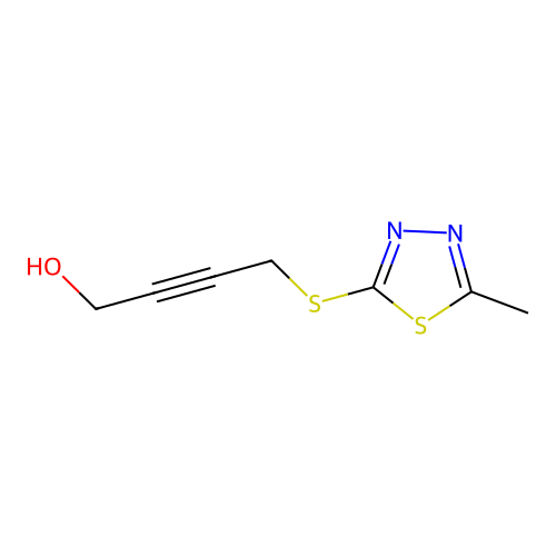 4-[(5-Methyl-1,3,4-thiadiazol-2-yl)sulfanyl]but-2-yn-1-ol structure