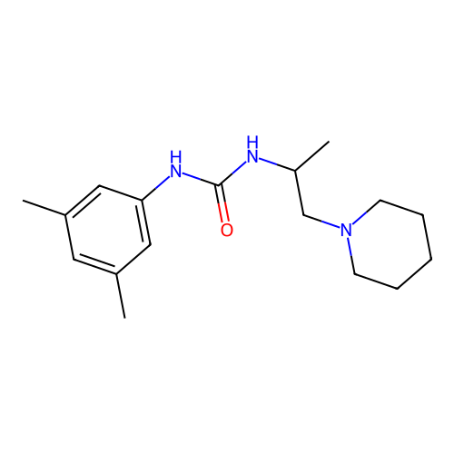 1-(3,5-Dimethylphenyl)-3-(1-piperidin-1-ylpropan-2-yl)urea structure
