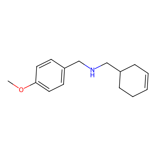 1-(Cyclohex-3-en-1-yl)-N-(4-methoxybenzyl)methanamine structure
