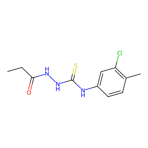 1-(3-Chloro-4-methylphenyl)-3-(propanoylamino)thiourea structure