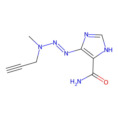 4-[[methyl(prop-2-ynyl)amino]diazenyl]-1H-imidazole-5-carboxamide structure