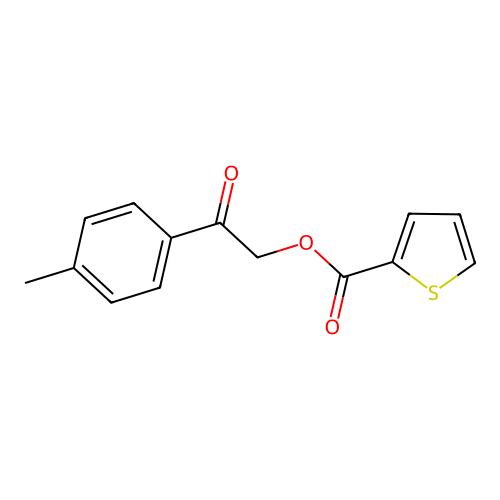 2-(4-Methylphenyl)-2-oxoethyl 2-thiophenecarboxylate structure