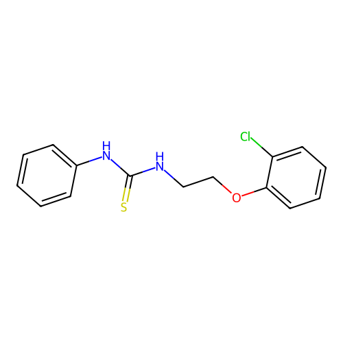 1-[2-(2-Chlorophenoxy)ethyl]-3-phenylthiourea structure