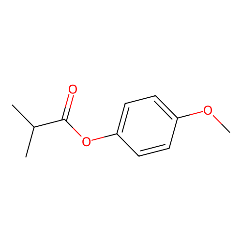 4-Methoxyphenyl 2-methylpropanoate structure