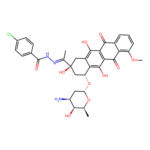 Chlorozorubicin structure