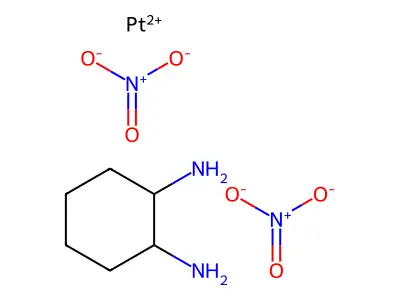 1,2-环己烷二胺二硝酸合铂 structure
