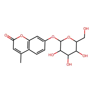 methylumbelliferyl-alpha-D-mannopyranoside structure