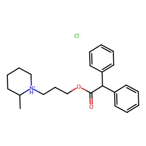 3-(2-Methylpiperidin-1-yl)propyl diphenylacetate--hydrogen chloride (1/1) structure