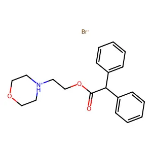 2-(Morpholin-4-yl)ethyl diphenylacetate--hydrogen bromide (1/1) structure