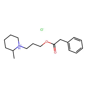 3-(2-Methylpiperidin-1-yl)propyl phenylacetate--hydrogen chloride (1/1) structure