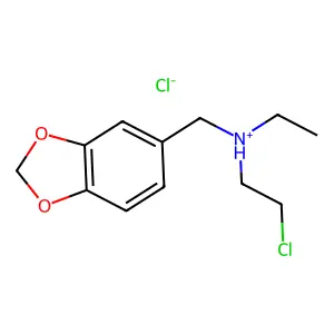 Benzylamine, N-(2-chloroethyl)-N-ethyl-3,4-methylenedioxy-, hydrochloride structure