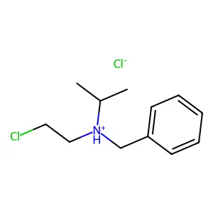 Benzylamine, N-(2-chloroethyl)-N-isopropyl-, hydrochloride structure