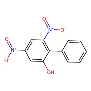 2-Biphenylol, 4,6-dinitro- structure