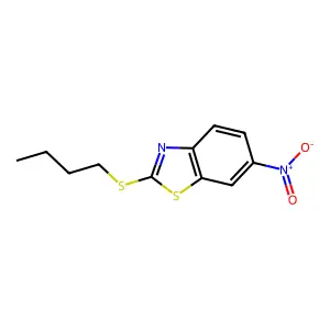 2-Butylsulfanyl-6-nitro-1,3-benzothiazole structure