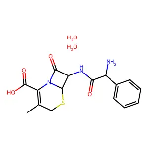 Cephalexin dihydrate structure