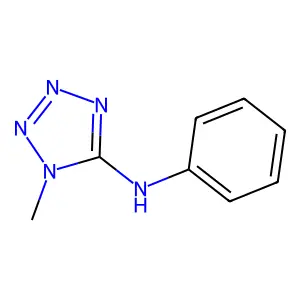 1H-Tetrazol-5-amine, 1-methyl-N-phenyl- structure