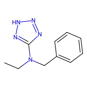 1H-Tetrazol-5-amine, N-ethyl-N-(phenylmethyl)- structure