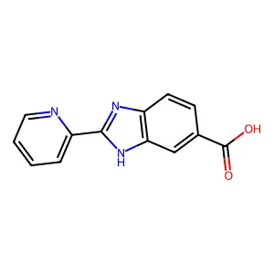2-(Pyridin-2-yl)-1H-benzo[d]imidazole-6-carboxylic acid structure