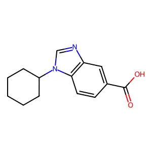 1-环己基苯并二唑-5-甲酸 structure