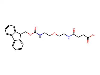 N-(Fmoc-5-amino-3-oxa-pentyl)succinamic acid structure