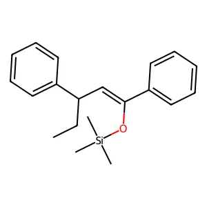 Silane, [[(1E)-1,3-diphenyl-1-pentenyl]oxy]trimethyl- structure