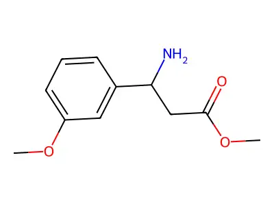 Methyl 3-amino-3-(3-methoxyphenyl)propanoate structure