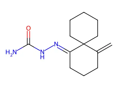 [(1-Methylidenespiro[5.5]undecan-5-ylidene)amino]urea structure