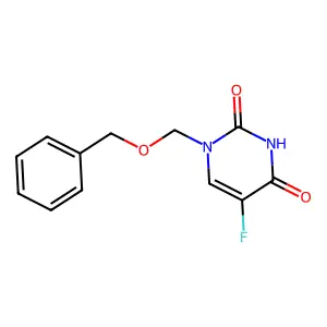 5-Fluoro-1-(phenylmethoxymethyl)pyrimidine-2,4-dione structure