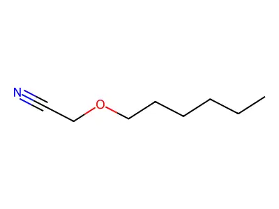 Acetonitrile, (hexyloxy)- structure