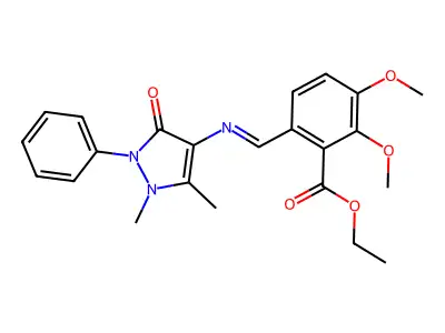 p-dimethylamino-anil of 2-thiopheneglyoxal structure