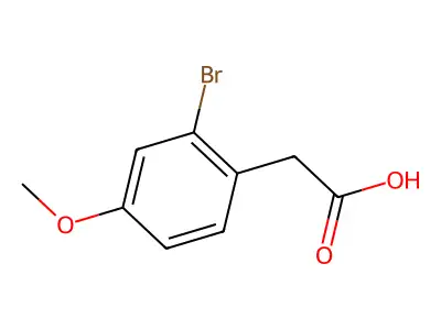 2-Bromo-4-methoxyphenylacetic acid structure
