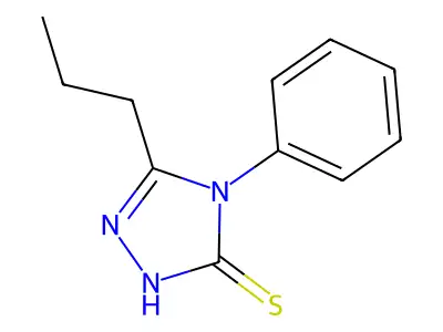 4-Phenyl-5-propyl-4H-1,2,4-triazole-3-thiol structure