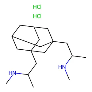 Adamantane, 1,3-bis(2-methylaminopropyl)- structure